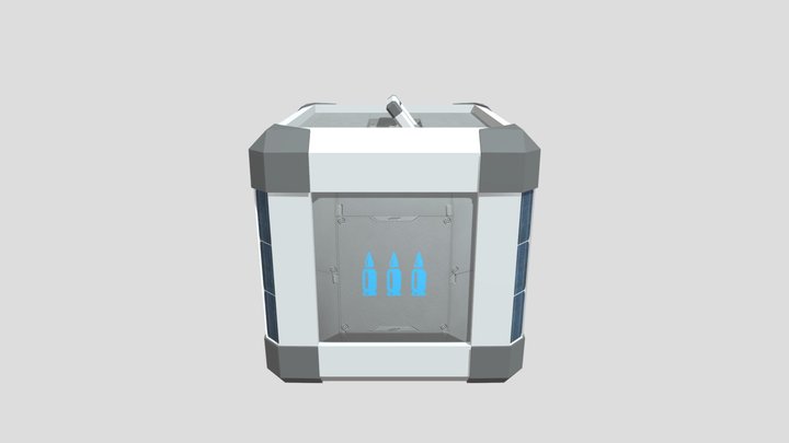 Sci-fi Ammo Crate 3D Model