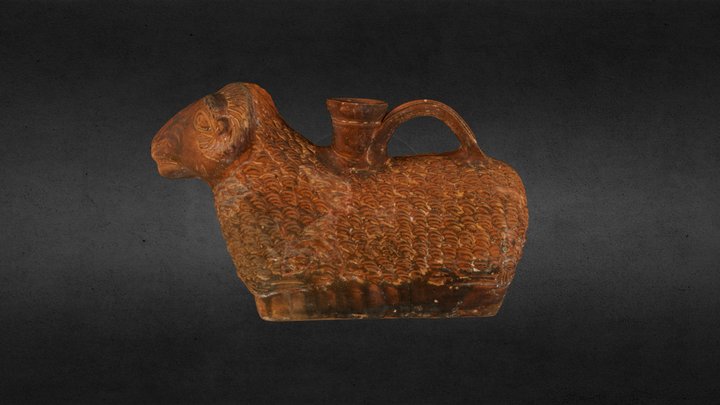 Figural vessel from ancient city of Tyras 3D Model