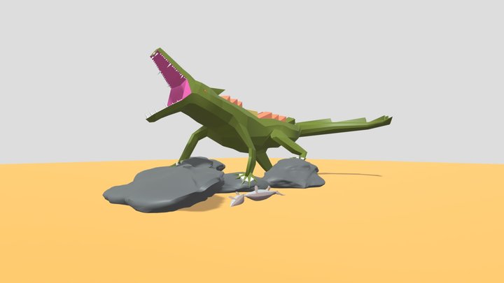 Kaprosuchus 3D Model