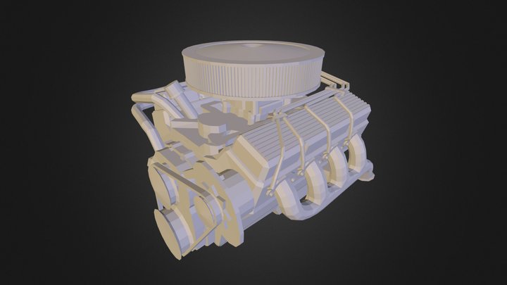 V engine 3D Model