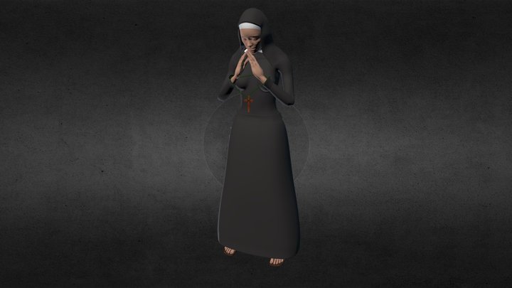 Nun Prayer 3D Model