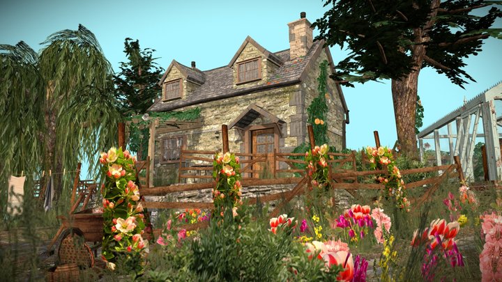 DAE Diorama - Grandma's House 3D Model
