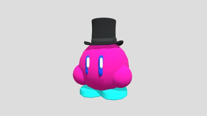 npc (hot pink) (kirby) (girl) 3D Model