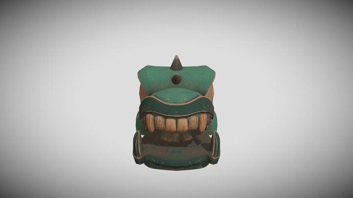 Wooden dragon toy 3D Model