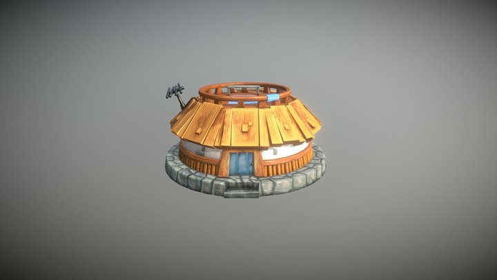 Stylized House 3D Model
