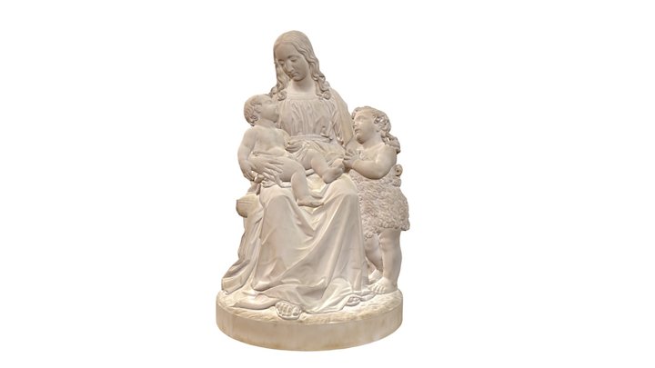 Virgen con niño 3D Model