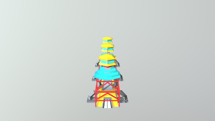 Torre de mineração 3D Model