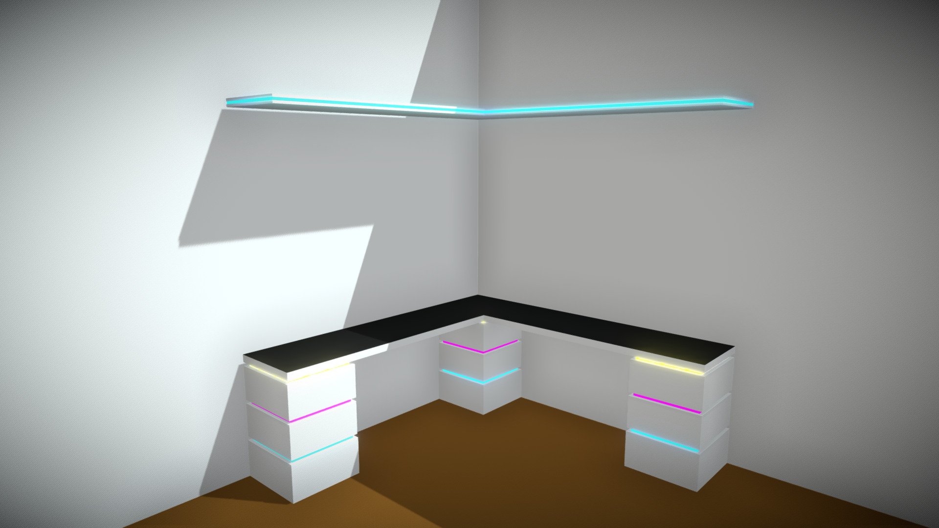 Scene Setup Table Gaming Desktop Room