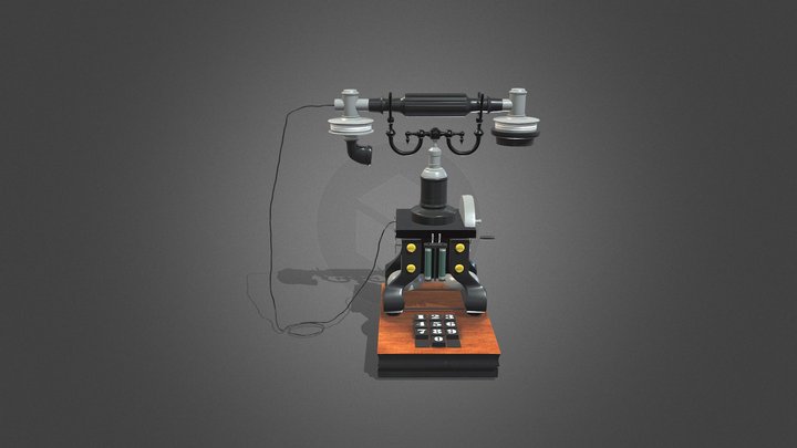 Vintage Telephone 3D Model