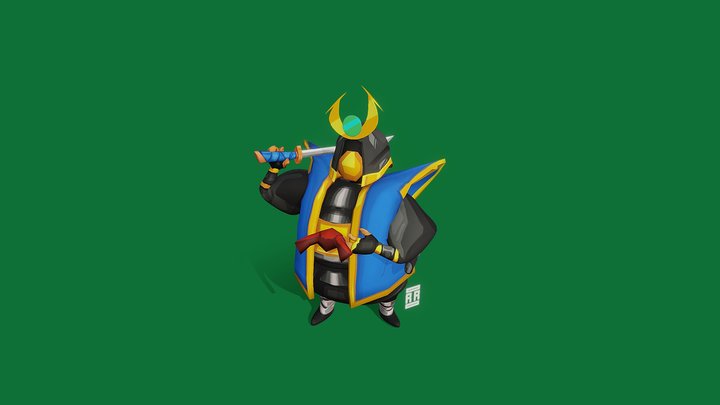 Samurai - Brave Conquest (fanart) 3D Model