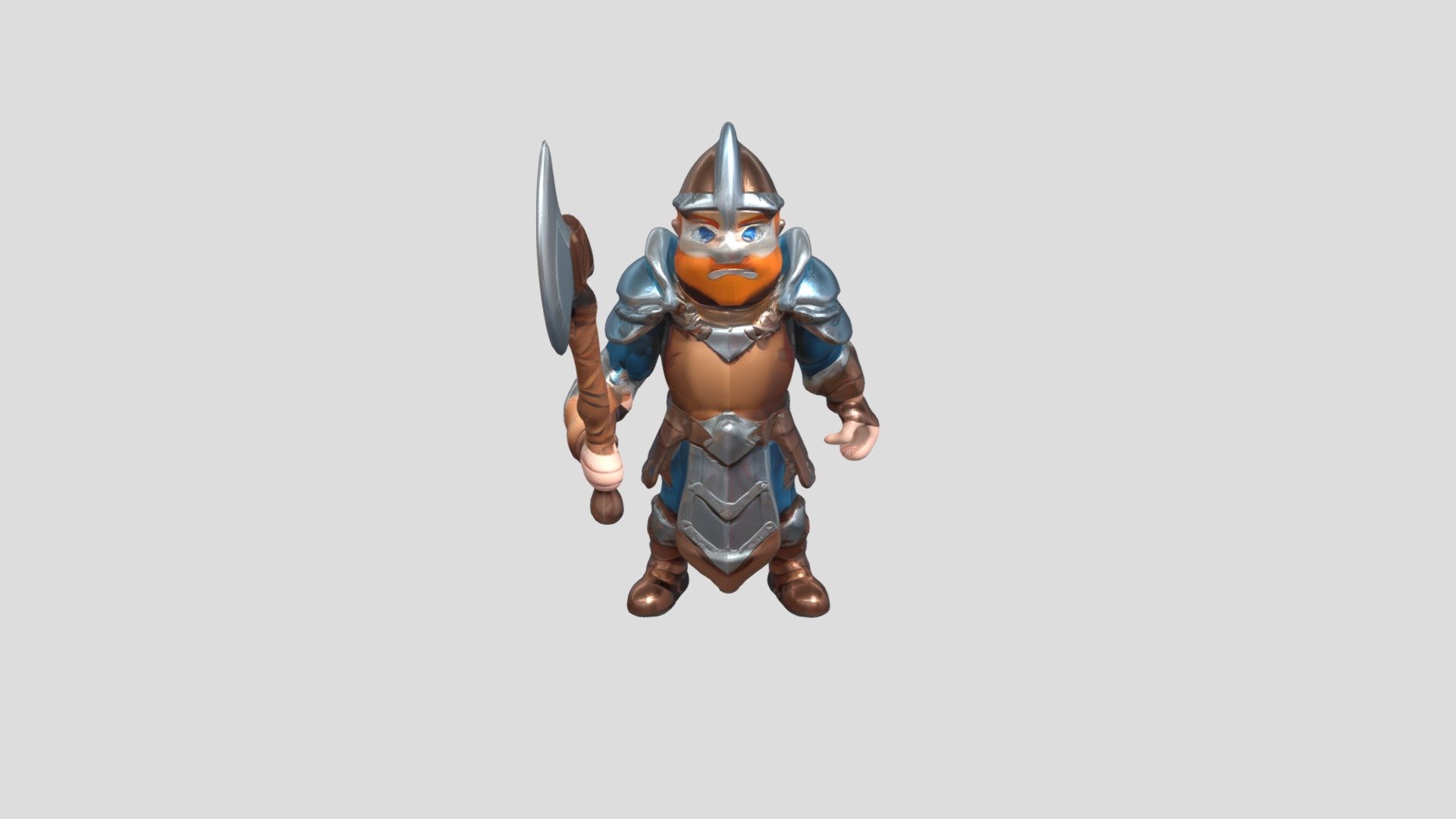 Dwarf with Axe (AI Generated) - Download Free 3D model by Emm ...