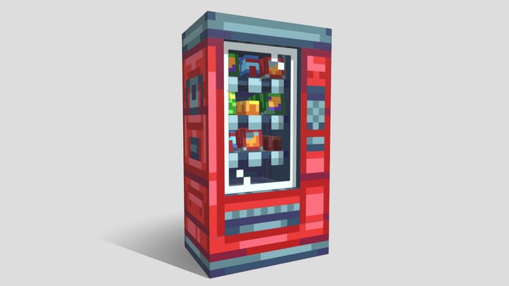 Red Snack Machine 3D Model