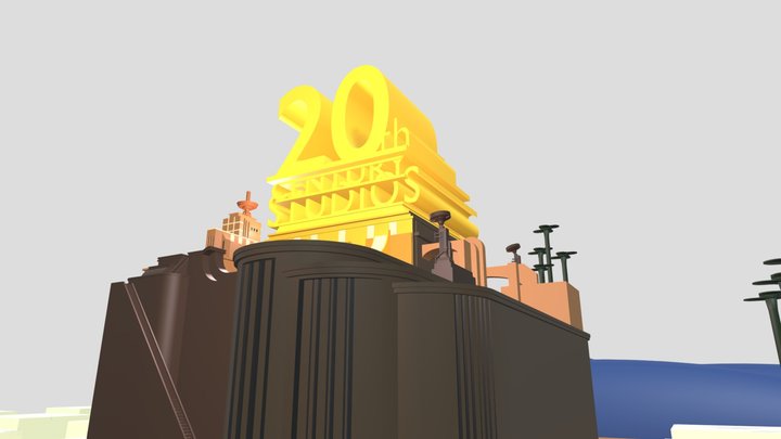 20th Century Studios 2020 Logo Refazer Modelo V3 3D Model