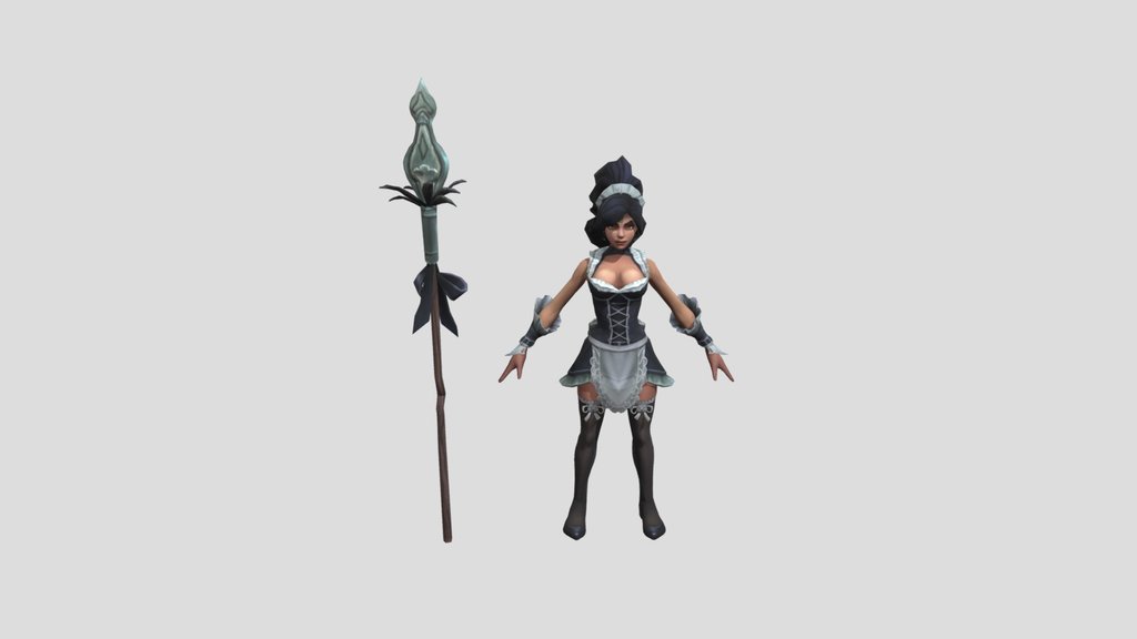 League Of Legends  - Nidalee (French Maid, V2)