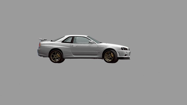 Nissan skyline GTR r34 3D Model