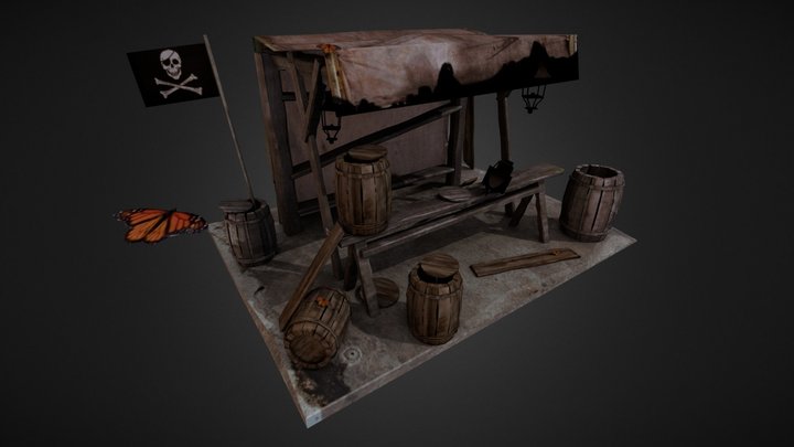 Etale 3d Pirate ! 3D Model