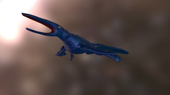 Long Tail Fin Fish (Erythrocebus Suricatta) 3D Model