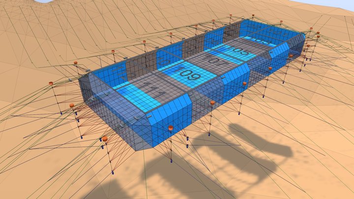 Tensores Yadran Centro Strokes 753 0001-100-00-0 3D Model