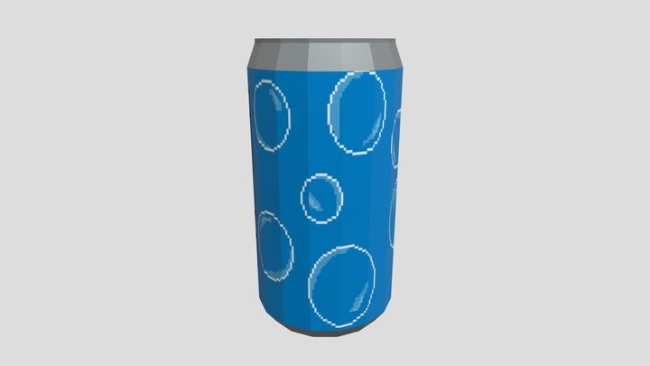 Low Poly Soda Can 3D Model