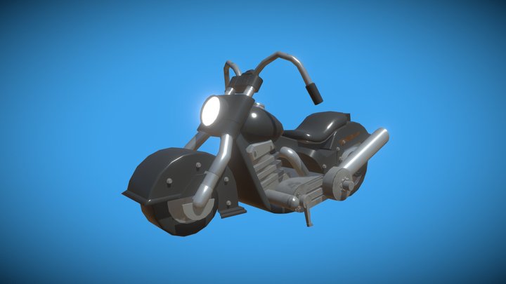 Motorcycle_80s 3D Model