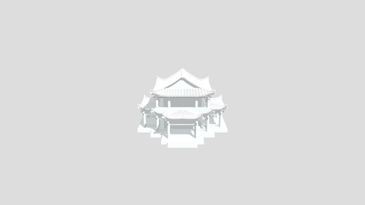 Ancient Chinese Architecture 3D Model