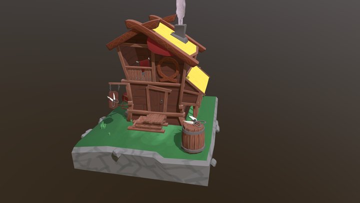 The Seamstress' Cabin 3D Model
