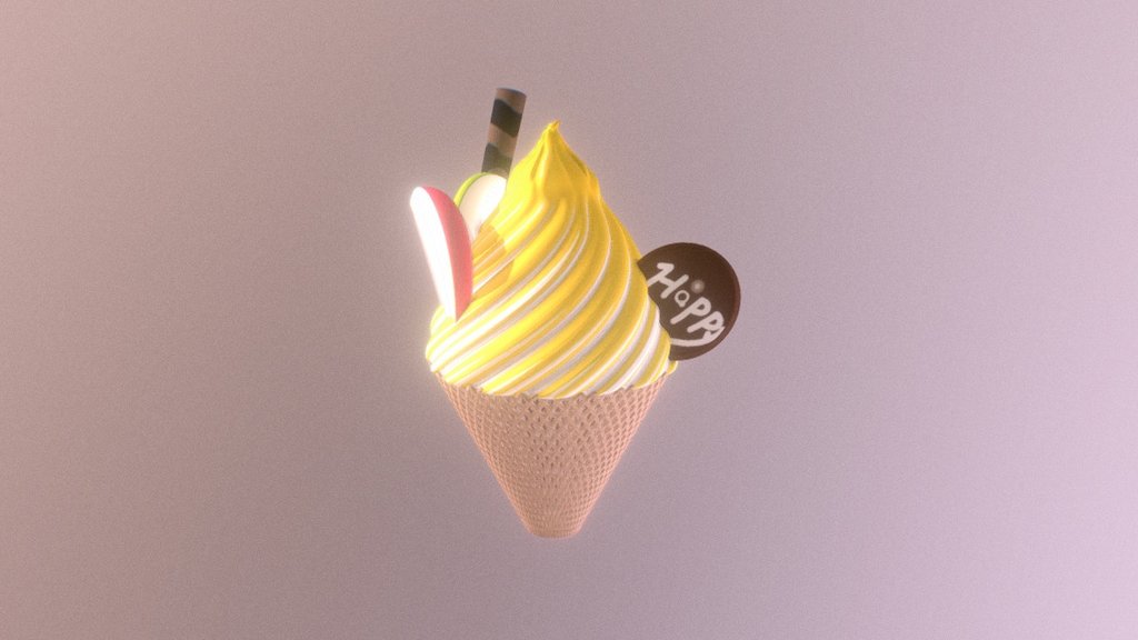 Mogo Ice Cream ( add voice ver ) By 2017/8/30 AD 3D model by 兔IZ 歡樂台