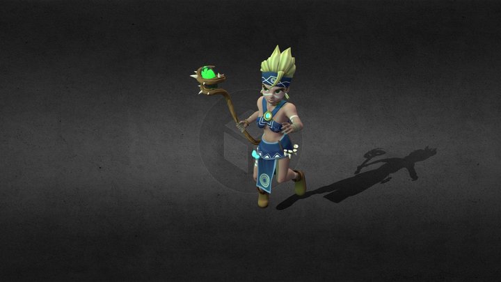 Tribal Warrior 3D Model