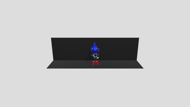 Metal Sonic Rigged 3D Model