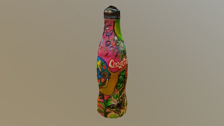 Botella artística Regional de Yucatán 3D Model