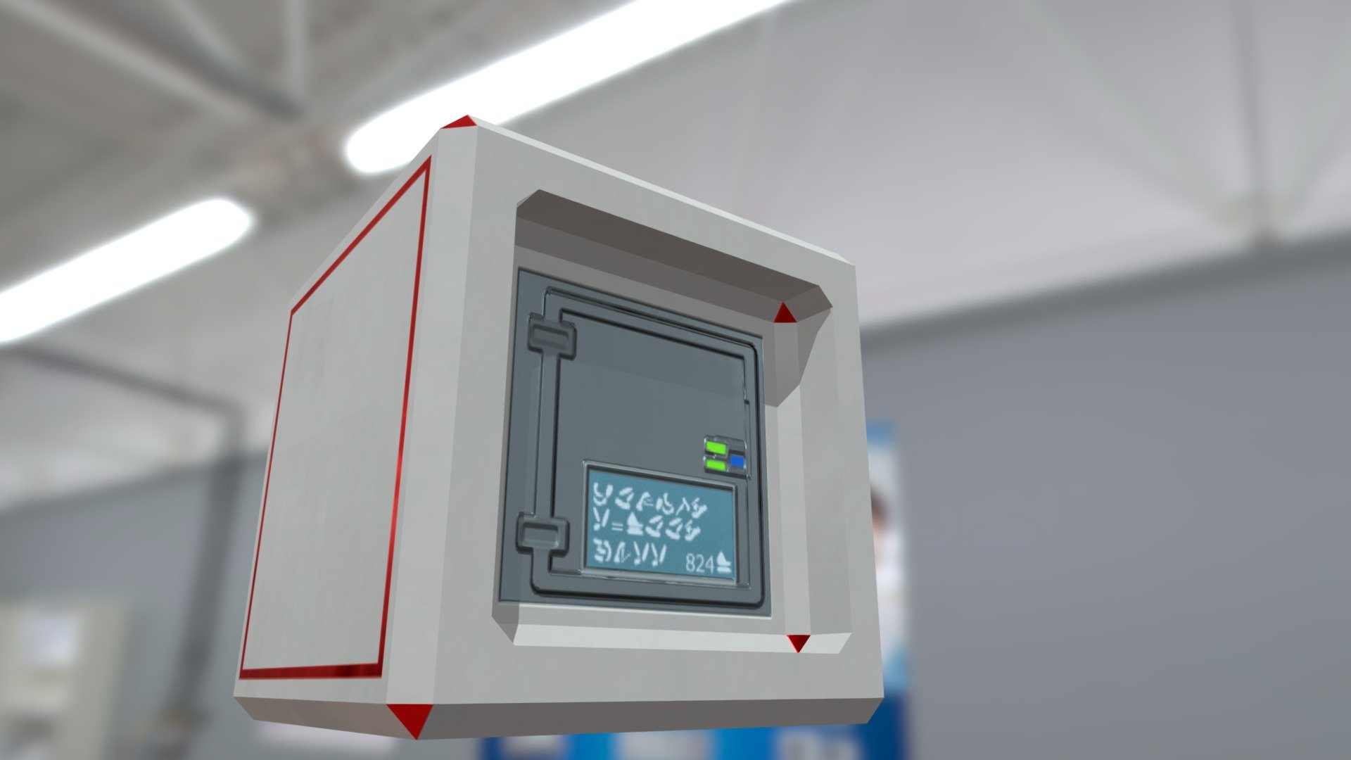 SciFi Crate — Sketchfab embed 3D viewer