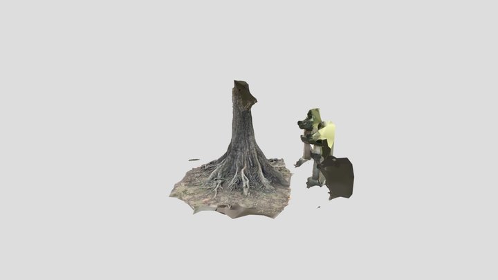 木の幹 3D Model