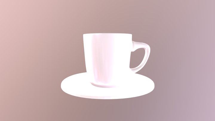 Cup & Saucer 3D Model