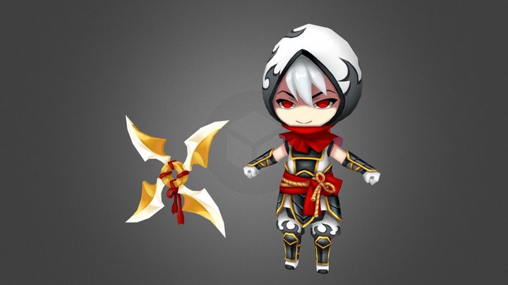 忍者男 3D Model