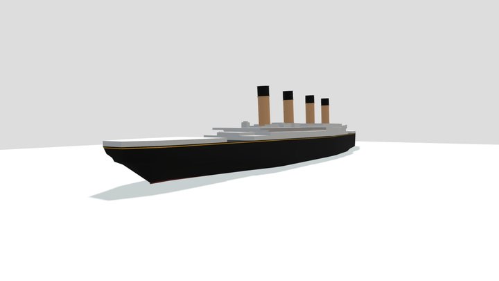 Titanic Simple Model 3D Model