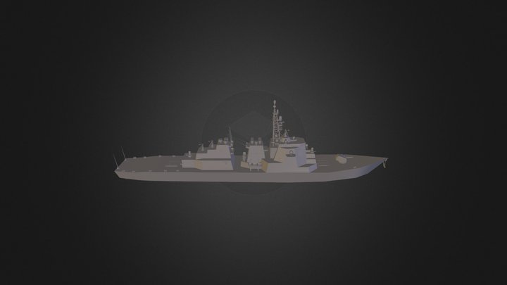 KongoClassDestroyerLow1 3D Model