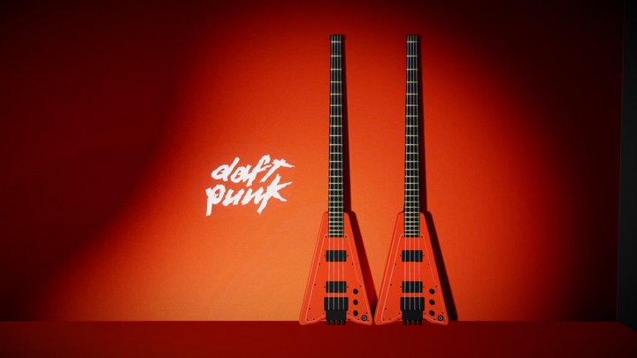 Daft Punk - Album Cover 3D Model