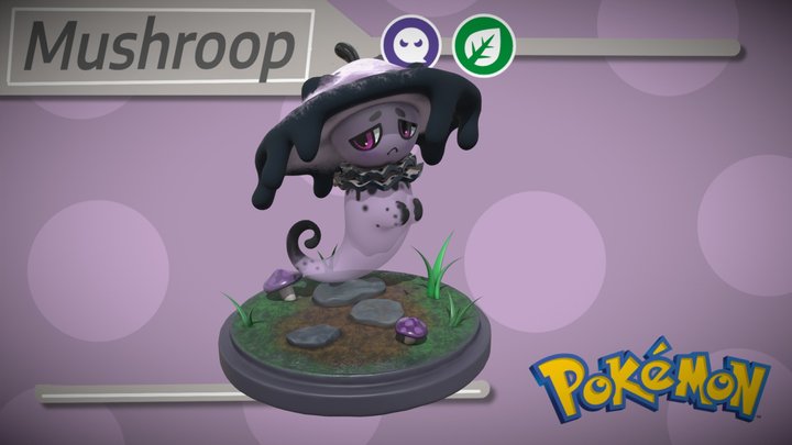 Pokemon- Mushdroop 3D Model