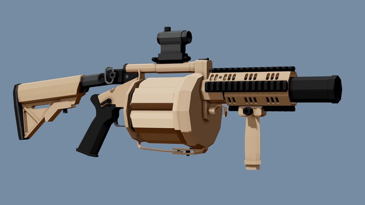 Low-Poly Milkor MGL Mk 1s