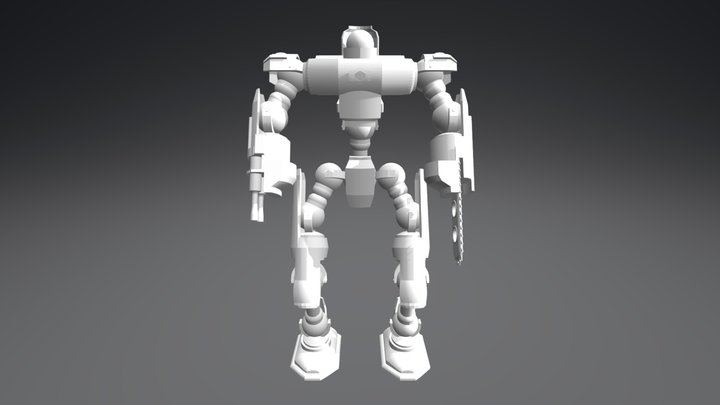 Jointed Humanoid 3D Model