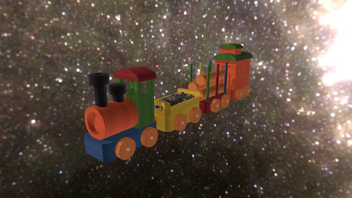 Jeremy Stones Toy Train 3D Model