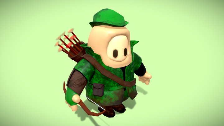 Fall Guys - Archer Skin 3D Model