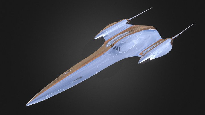 Naboo Royal Starship (J-type 327 Nubian) 3D Model
