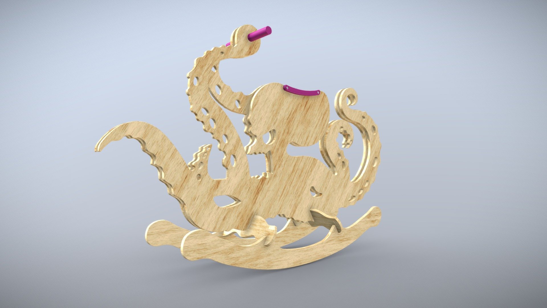 Octopus - Rocking Horse - Buy Royalty Free 3D model by Mario Falasca ...
