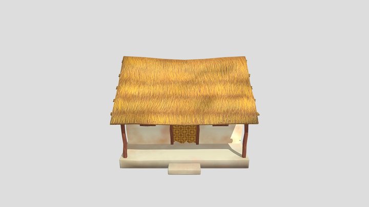 Village House For Game 3D Model