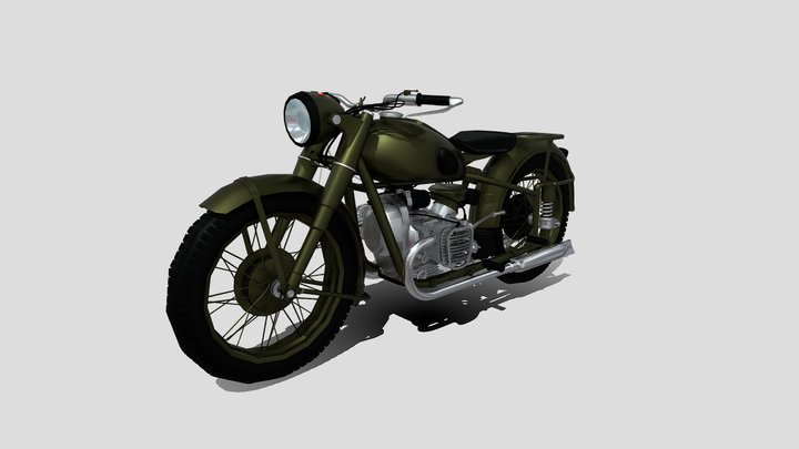 Урал М72 3D Model