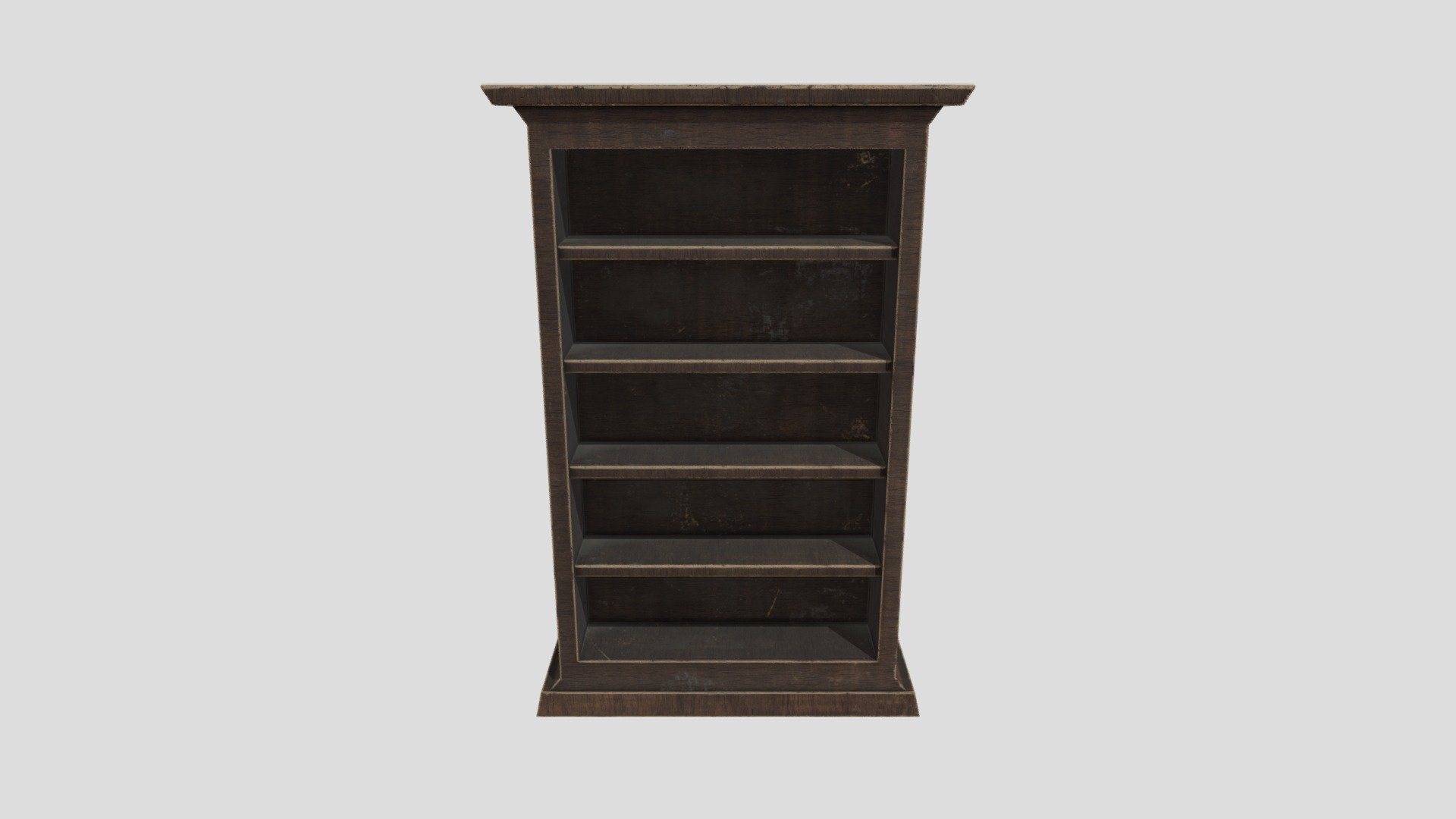 Low Poly Bookcase Download Free 3D model by Artyooooom [f635c4c