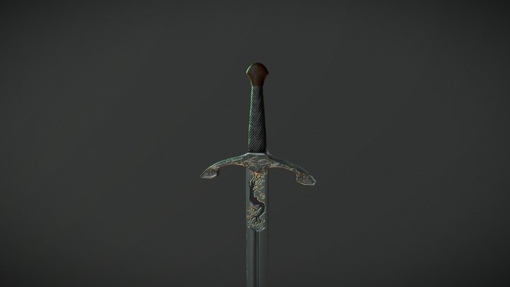 Oak Sword 3D Model