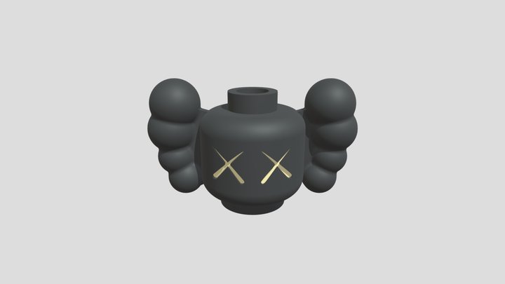 Lego kaws head stud 3D Model