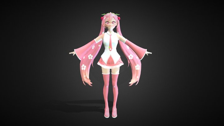 Sakura Miku - Hatsune Miku 3D Model